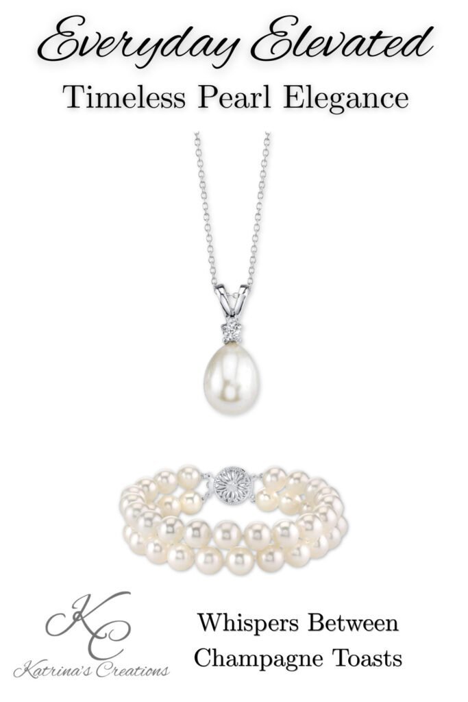 timeless pearl jewelry set for weddings with silver pendant necklace and pearl bracelet elegant bridal jewelry look