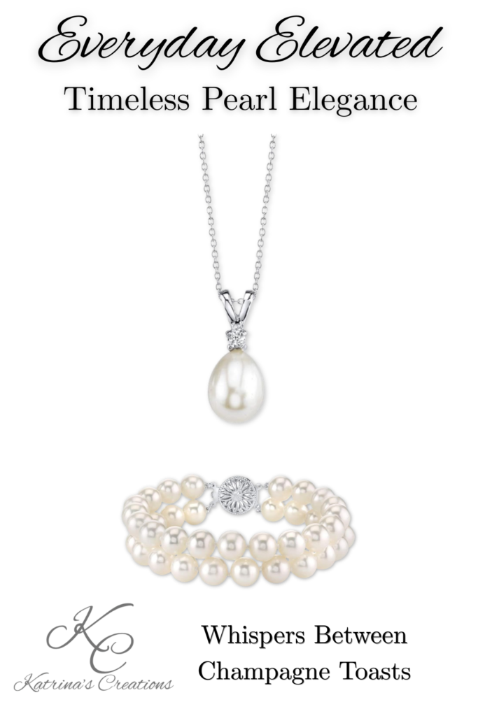 timeless pearl jewelry set for weddings with silver pendant necklace and pearl bracelet elegant bridal jewelry look